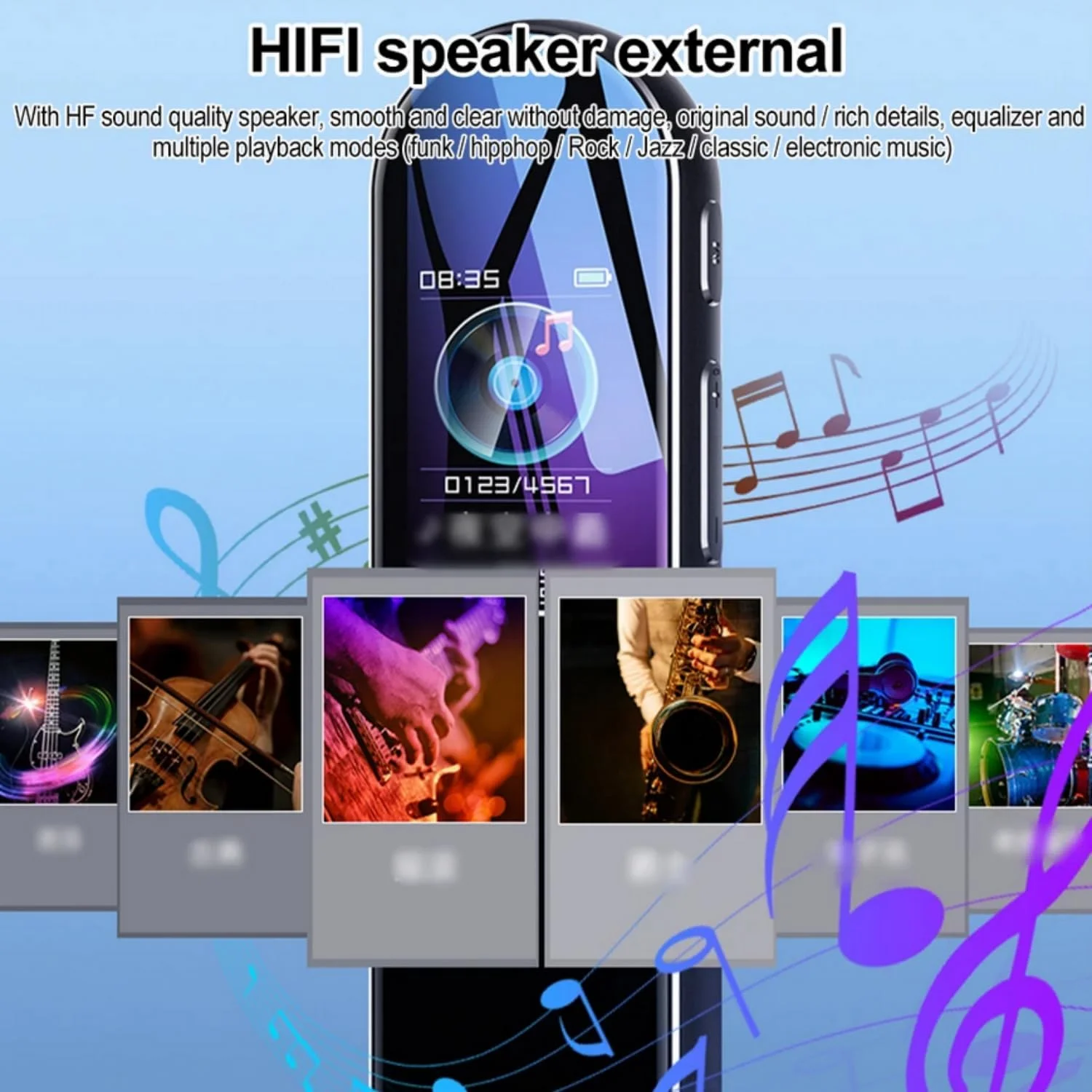 دستگاه ضبط صدای دیجیتال کوچک SKEIDO با حافظه 16 گیگابایت، ضبط کننده صدا 360 درجه، پخش کننده صوتی WAV MP3، دستگاه ضبط صدا با کاهش نویز، میکروفون های دوگانه