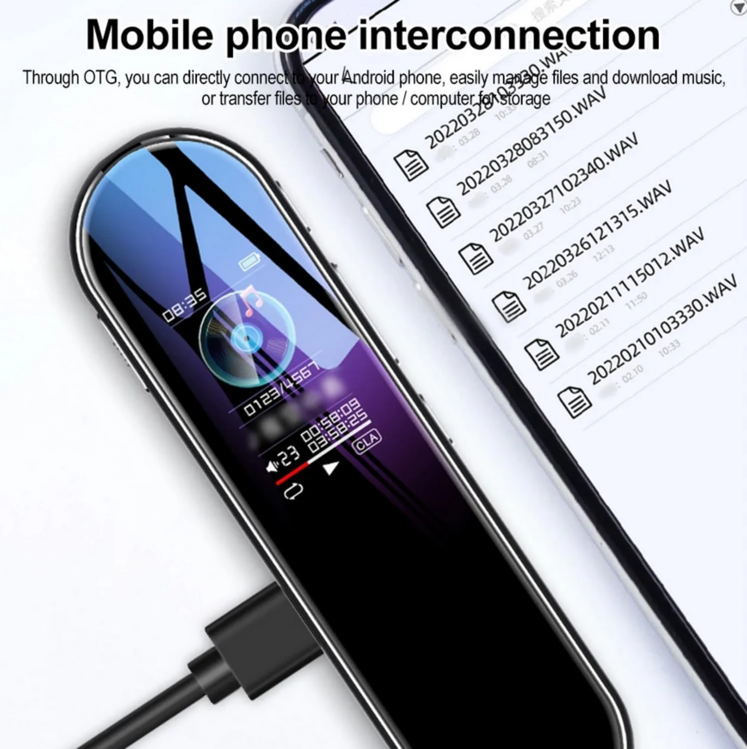 دستگاه ضبط صدای دیجیتال کوچک SKEIDO با حافظه 16 گیگابایت، ضبط کننده صدا 360 درجه، پخش کننده صوتی WAV MP3، دستگاه ضبط صدا با کاهش نویز، میکروفون های دوگانه