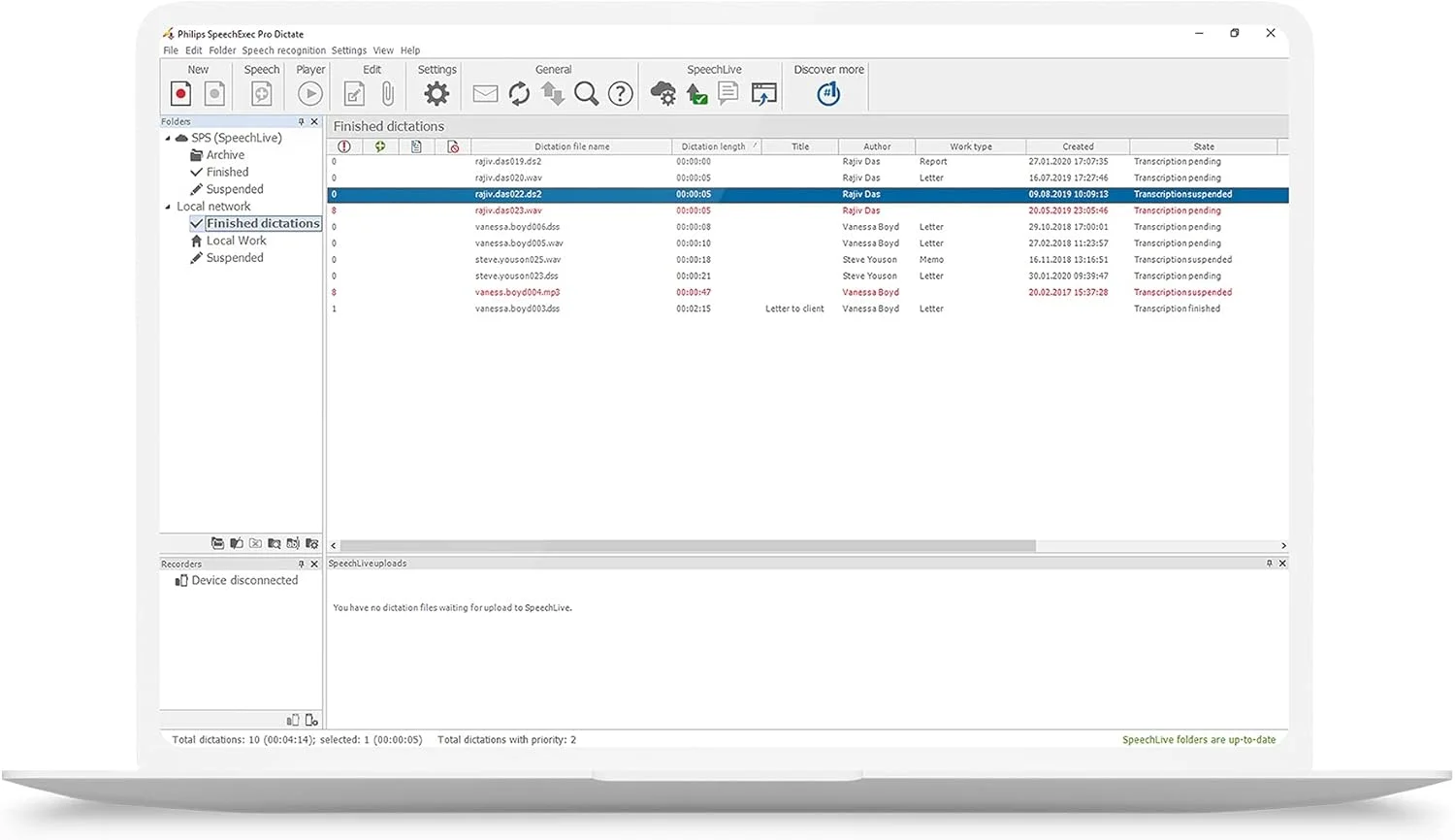 نرم افزار پخش Philips LFH4522/00 SpeechExec Pro با اشتراک 2 ساله