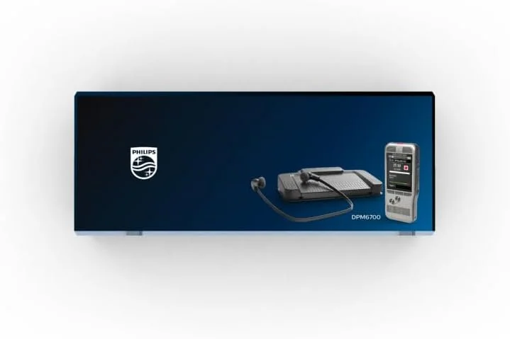 مجموعه ضبط و رونویسی Philips DPM6700/03 PocketMemo، دستگاه ضبط صدا DPM6000، پدال پایی ACC2330، هدفون استریو LFH0334 - SpeechExec Basic Dictate/Transcribe (شامل اشتراک 2 ساله)