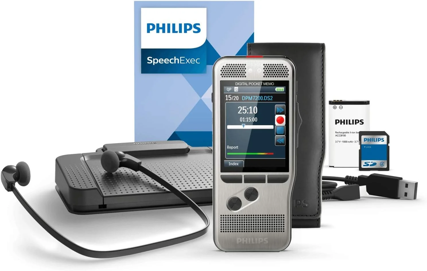 دستگاه ضبط صدای PHILIPS DICTAPHONE POCKET MEMO DPM7700/02