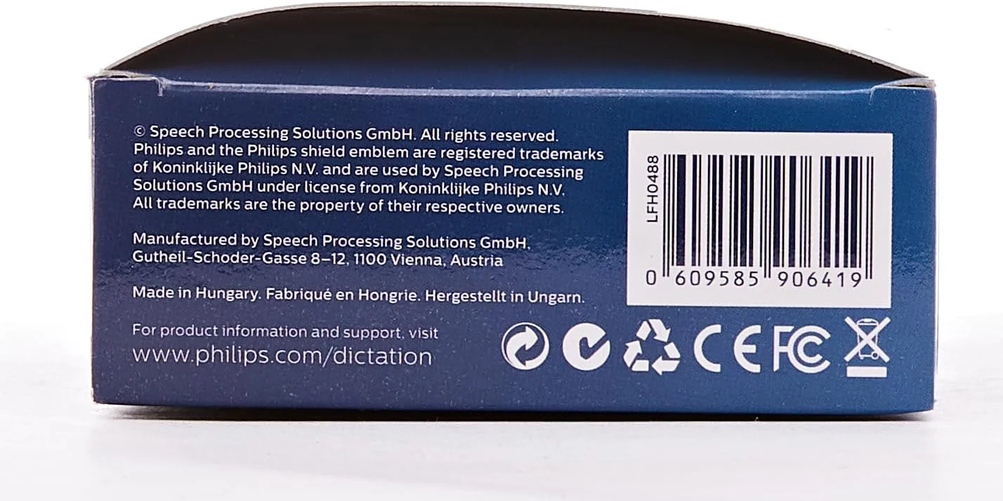 ضبط کننده صدای آنالوگ Philips Pocket Memo LFH0488 با نوار کاست کوچک (کلید کشویی، حساسیت میکروفون قابل انتخاب، کنترل ضبط خودکار، فعال سازی صوتی، صدای پایان نامه) نقره ای