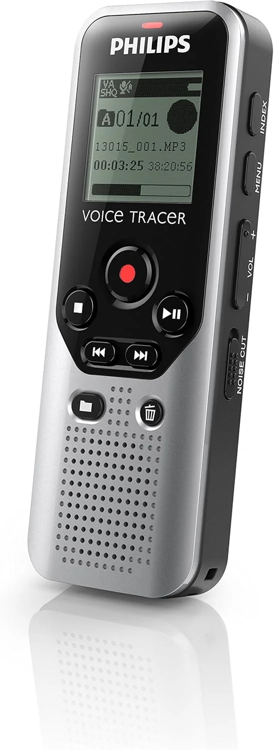 ضبط کننده صدای دیجیتال 4 گیگابایتی Philips DVT 1200 - نقره ای تیره/مشکی