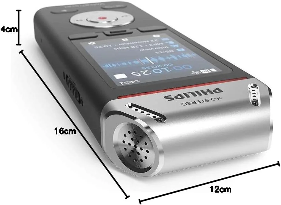 ضبط کننده صدای فیلیپس Voice Tracer مدل DVT2110/00، ضبط دیجیتال یادداشت، میکروفون دوگانه با کیفیت بالا، باتری قابل شارژ، حافظه 8 گیگابایتی، صفحه نمایش رنگی ضبط کننده صدای فیلیپس Voice Tracer مدل DVT2110/00، ضبط دیجیتال یادداشت، میکروفون دوگانه با کیفیت بالا، باتری قابل شارژ، حافظه 8 گیگابایتی، صفحه نمایش رنگی