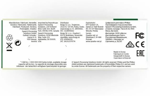 ضبط کننده صدای Philips VoiceTracer DVT2015، استریو MP3، حافظه داخلی 8 گیگابایتی، همراه با نرم افزار ابری تبدیل گفتار به متن ضبط کننده صدای Philips VoiceTracer DVT2015، استریو MP3، حافظه داخلی 8 گیگابایتی، همراه با نرم افزار ابری تبدیل گفتار به متن