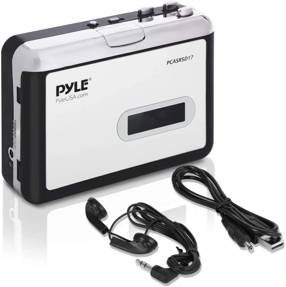 دستگاه پخش و ضبط کننده کاست به MP3 پایل مدل 2 در 1 - دیجیتایزر صوتی نوار قابل حمل با باتری، پخش کننده کاست واکمن USB با ضبط دستی/خودکار، جک صوتی 3.5 میلی متری، هدفون، کابل برق دستگاه پخش و ضبط کننده کاست به MP3 پایل مدل 2 در 1 - دیجیتایزر صوتی نوار قابل حمل با باتری، پخش کننده کاست واکمن USB با ضبط دستی/خودکار، جک صوتی 3.5 میلی متری، هدفون، کابل برق