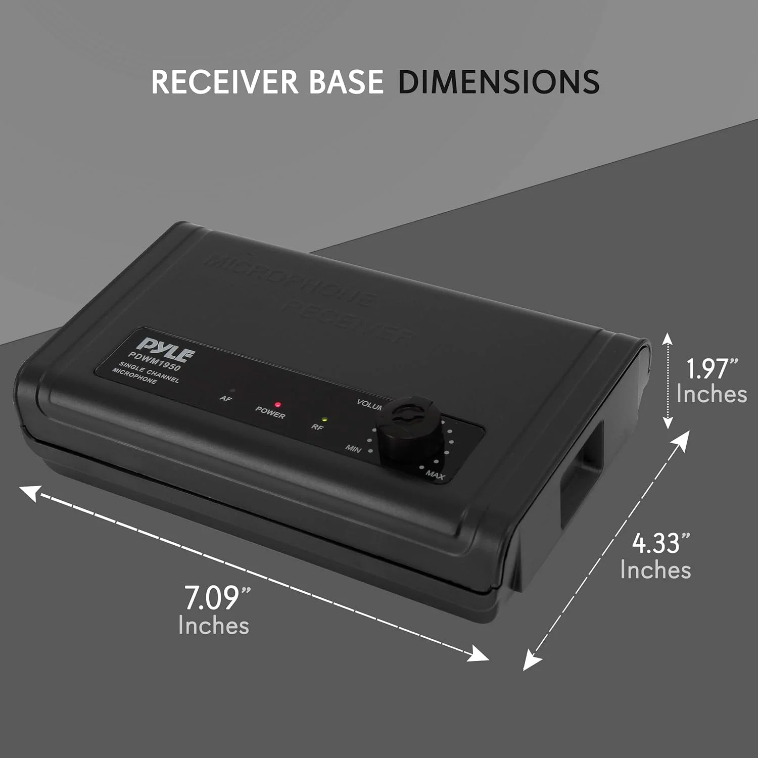 سیستم میکروفون بی سیم UHF جمع و جور PYLE - ست گیرنده میکروفون دیجیتال تک کاناله رومیزی قابل حمل حرفه ای با 1 میکروفون دستی، پایه گیرنده، کابل USB، باتری، برای خانه، PA، کارائوکه، DJ مدل PDWM1950 سیستم میکروفون بی سیم UHF جمع و جور PYLE - ست گیرنده میکروفون دیجیتال تک کاناله رومیزی قابل حمل حرفه ای با 1 میکروفون دستی، پایه گیرنده، کابل USB، باتری، برای خانه، PA، کارائوکه، DJ مدل PDWM1950