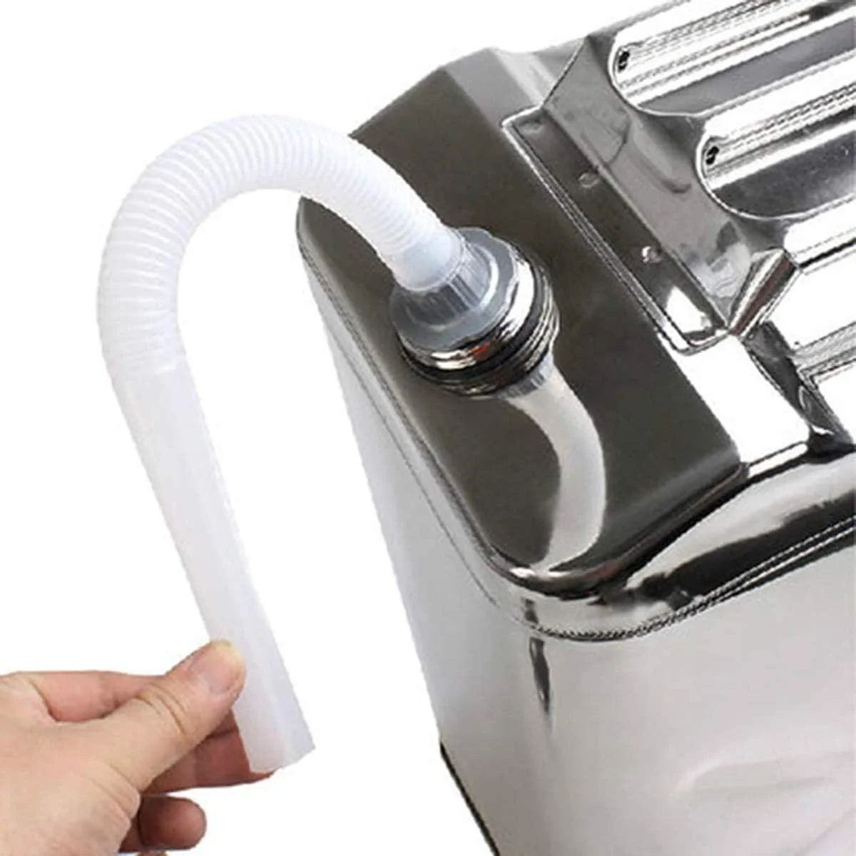 بیدیس قوطی 20 لیتری استیل 304 مناسب خودرو موتور سیکلت بنزین گازوئیل مخزن سوخت