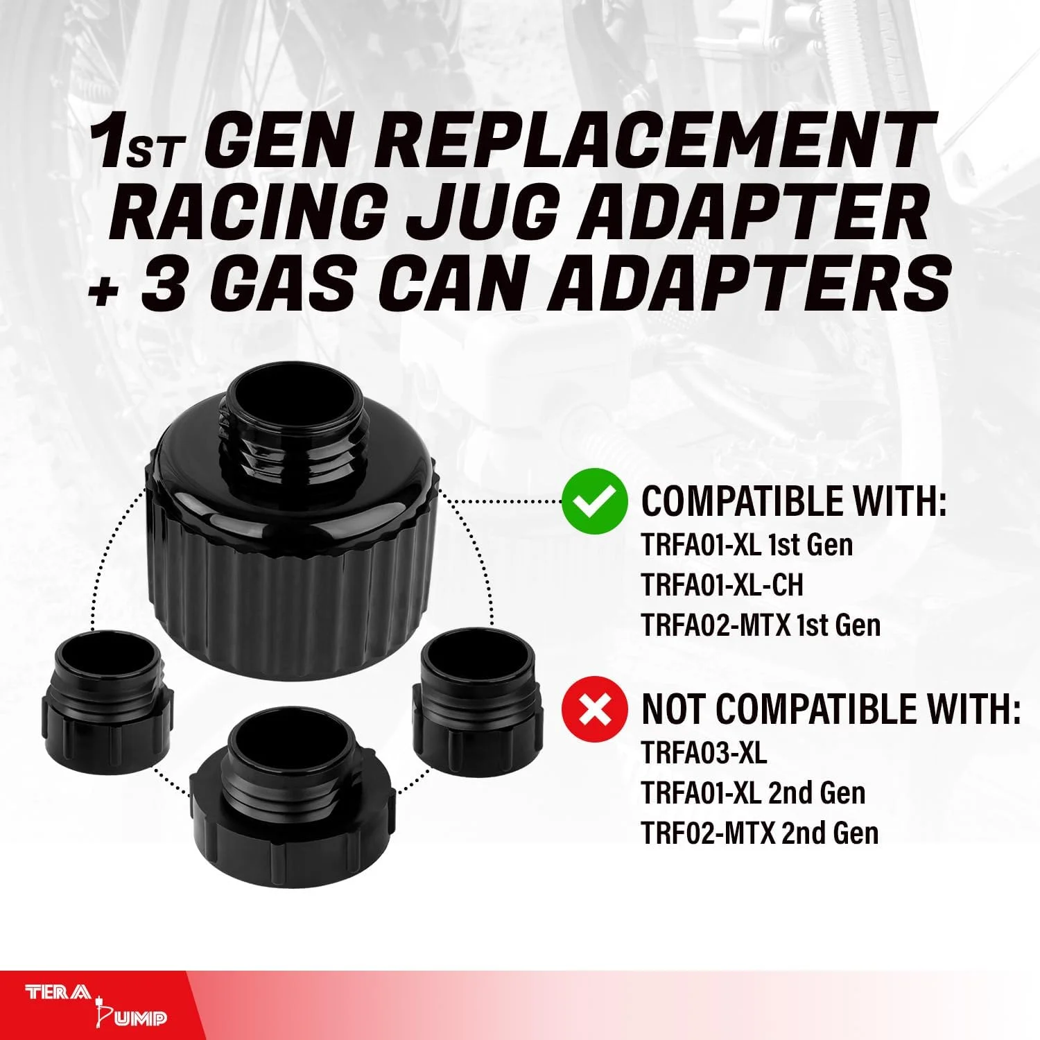 پمپ انتقال سوخت مسابقه ای TERA PUMP TRFA01-XL به همراه 4 آداپتور جایگزین برای مخزن سوخت (فقط مناسب نسل اول TRFA01-XL) پمپ انتقال سوخت مسابقه ای TERA PUMP TRFA01-XL به همراه 4 آداپتور جایگزین برای مخزن سوخت (فقط مناسب نسل اول TRFA01-XL)