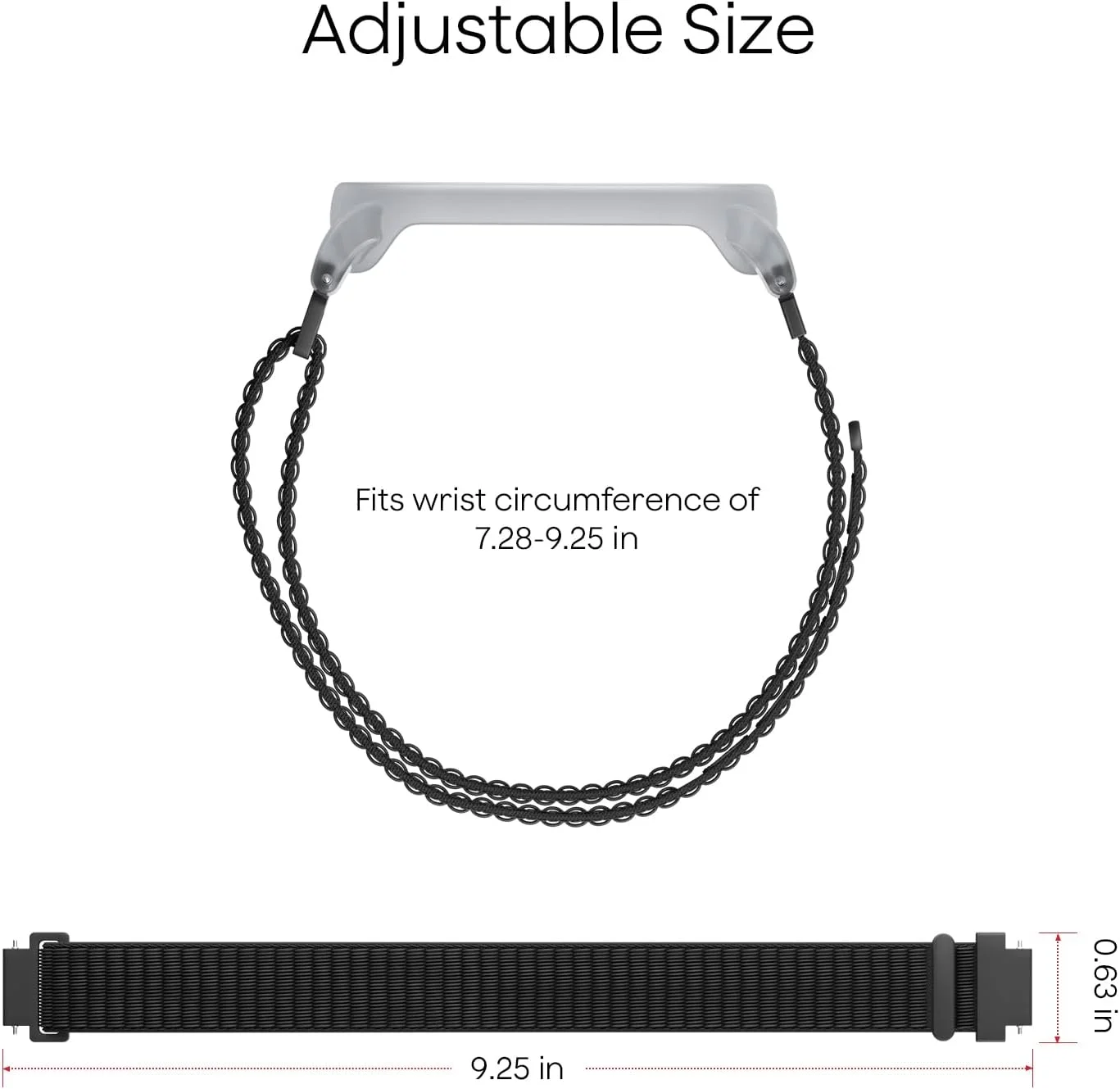 مچ بند Plaud NotePin، بند پوشیدنی قابل تنظیم برای ضبط کننده صدای هوش مصنوعی NotePin، بند نایلونی تنفسی با بست قلاب و حلقه، مناسب برای مچ دست 7.3-9.3 اینچ، لوازم جانبی ضبط کننده صدای هوش مصنوعی NotePin مچ بند Plaud NotePin، بند پوشیدنی قابل تنظیم برای ضبط کننده صدای هوش مصنوعی NotePin، بند نایلونی تنفسی با بست قلاب و حلقه، مناسب برای مچ دست 7.3-9.3 اینچ، لوازم جانبی ضبط کننده صدای هوش مصنوعی NotePin