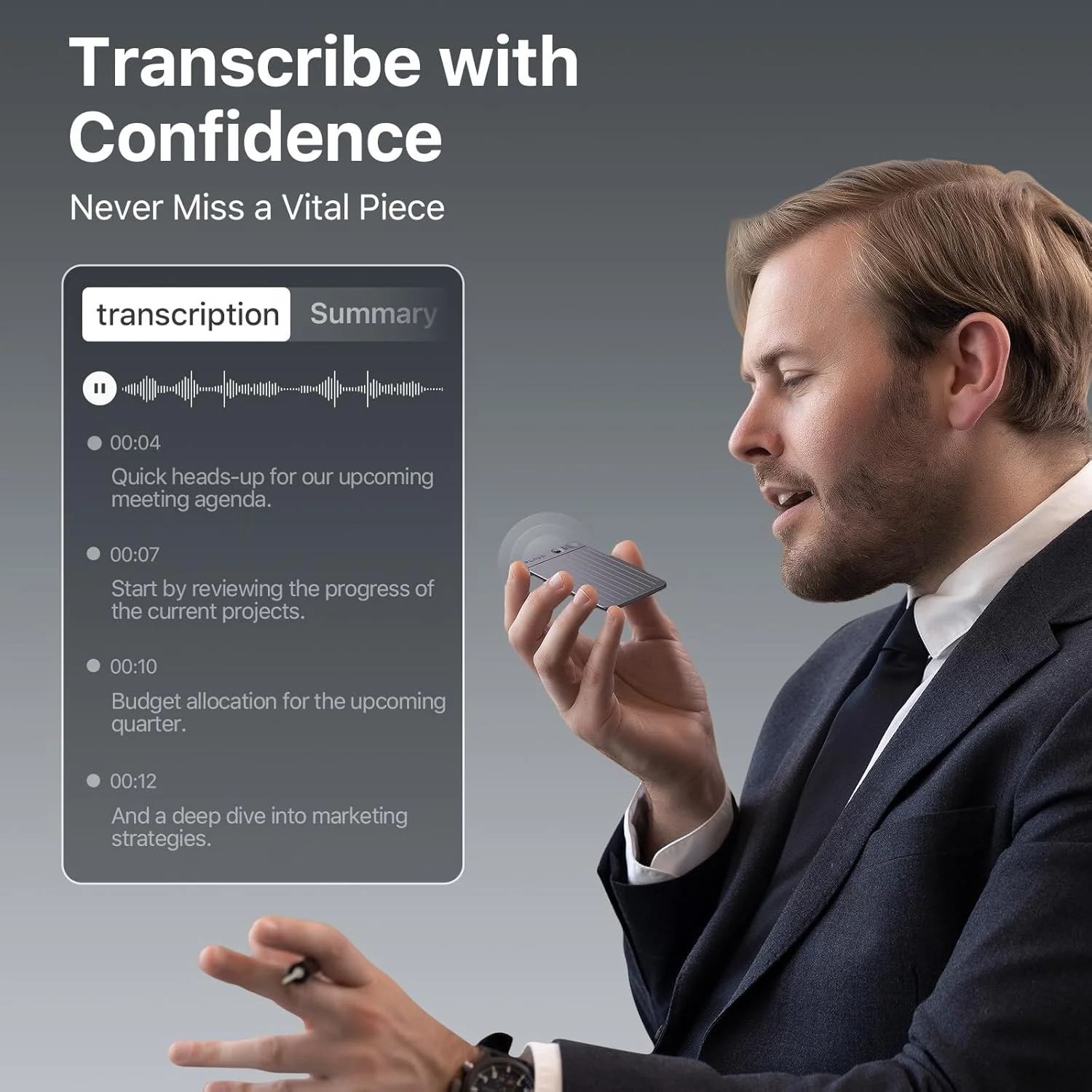 ضبط کننده صدای هوش مصنوعی PLAUD NOTE، کنترل برنامه، رونویسی و خلاصه سازی با پشتیبانی از ChatGPT، پشتیبانی از 57 زبان، 64 گیگابایت، ضبط کننده صدا برای تماس ها، جلسات، مصاحبه ها، مشکی ضبط کننده صدای هوش مصنوعی PLAUD NOTE، کنترل برنامه، رونویسی و خلاصه سازی با پشتیبانی از ChatGPT، پشتیبانی از 57 زبان، 64 گیگابایت، ضبط کننده صدا برای تماس ها، جلسات، مصاحبه ها، مشکی