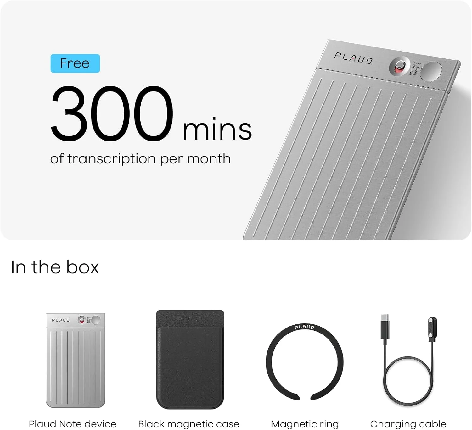 دستگاه ضبط صدای هوش مصنوعی Plaud Note مشکی با کیف مشکی، کنترل برنامه، رونویسی و خلاصه سازی با فناوری هوش مصنوعی، پشتیبانی از 112 زبان، حافظه 64 گیگابایتی، ضبط کننده صدا برای سخنرانی ها، جلسات، تماس ها دستگاه ضبط صدای هوش مصنوعی Plaud Note مشکی با کیف مشکی، کنترل برنامه، رونویسی و خلاصه سازی با فناوری هوش مصنوعی، پشتیبانی از 112 زبان، حافظه 64 گیگابایتی، ضبط کننده صدا برای سخنرانی ها، جلسات، تماس ها