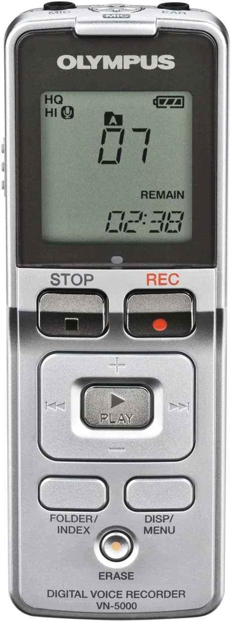 ضبط کننده صدای دیجیتال Olympus VN-5000 (141985) (نقره ای)