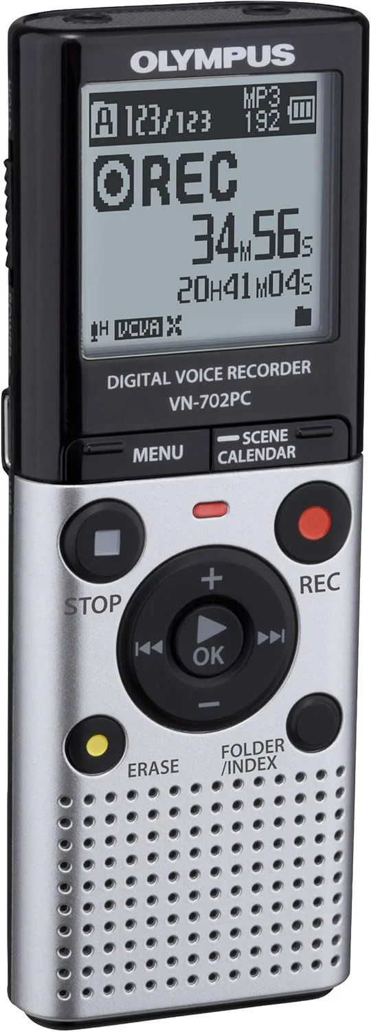 ضبط کننده صدای دیجیتال OM SYSTEM VN-702PC - حافظه 2 گیگابایتی، ضبط MP3 و WMA، اتصال USB و MicroSD ضبط کننده صدای دیجیتال OM SYSTEM VN-702PC - حافظه 2 گیگابایتی، ضبط MP3 و WMA، اتصال USB و MicroSD