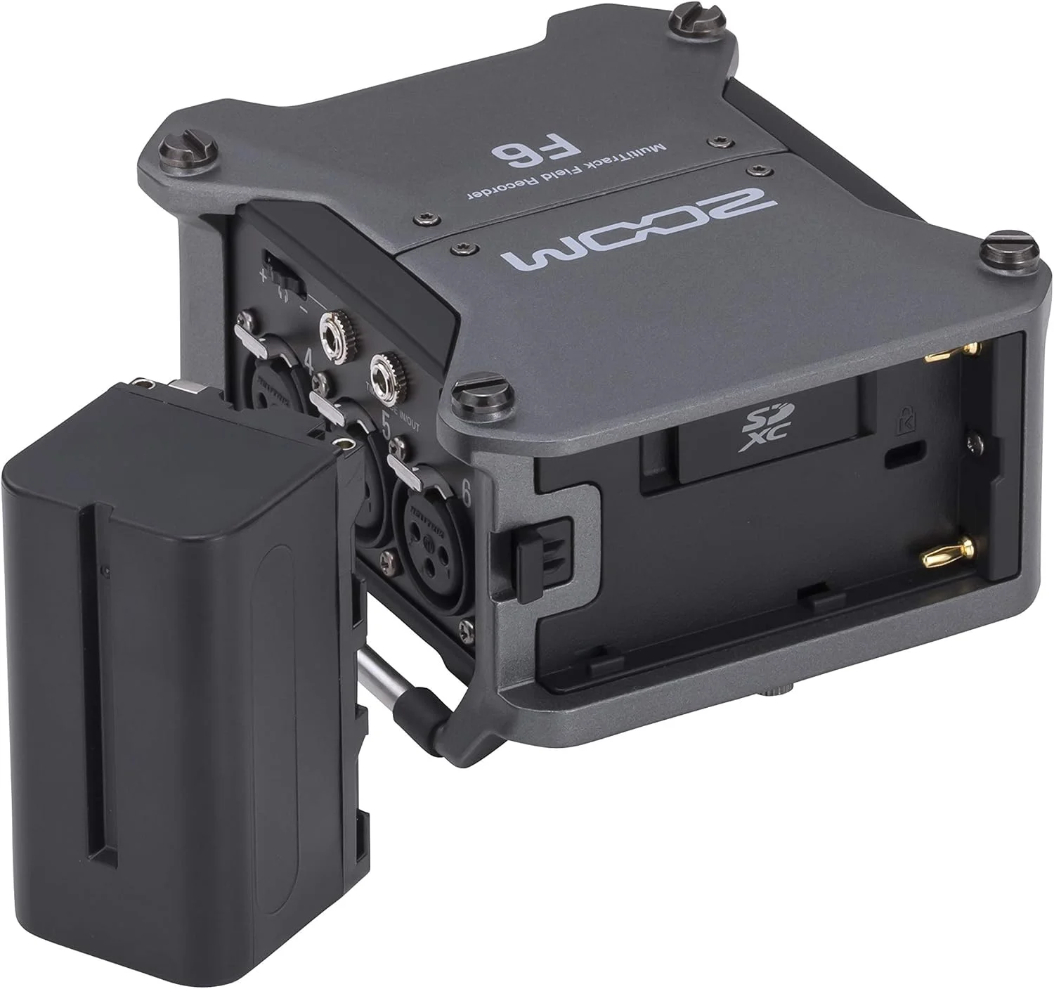 دستگاه ضبط صدا حرفه ای مولتی ترک زوم F6 | نسخه انگلستان | 6 کانال 14 ترک | 32 بیت شناور | مبدل دوگانه A/D | تایم کد | پادکست | صدای فیلم | ضبط زنده | بدنه فلزی آنتراسیت دستگاه ضبط صدا حرفه ای مولتی ترک زوم F6 | نسخه انگلستان | 6 کانال 14 ترک | 32 بیت شناور | مبدل دوگانه A/D | تایم کد | پادکست | صدای فیلم | ضبط زنده | بدنه فلزی آنتراسیت