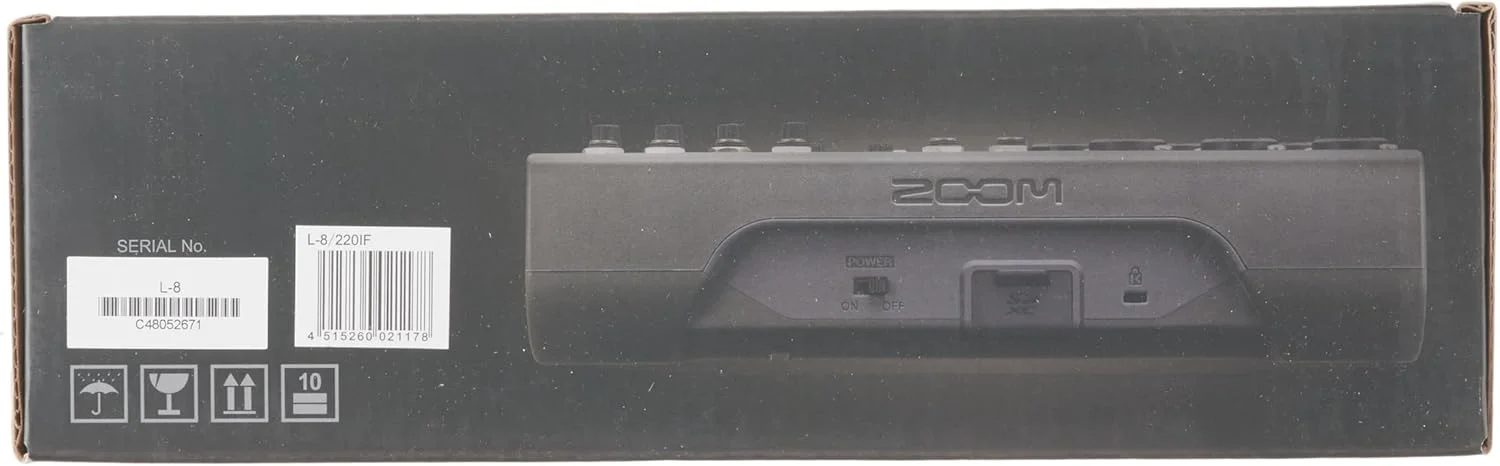 زوم - L-8 LIVETRACK - میکسر 8 کاناله - 4 میکس هدفون جداگانه، پدهای جینگل، ضبط کننده چند مسیره و رابط صوتی