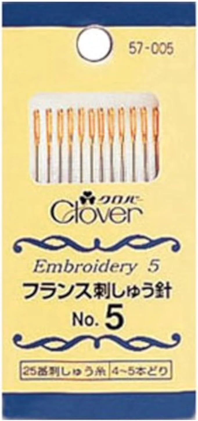 سوزن های گلدوزی فرانسوی کلاور مدل 57-005 شماره 5 سوزن های گلدوزی فرانسوی کلاور مدل 57-005 شماره 5
