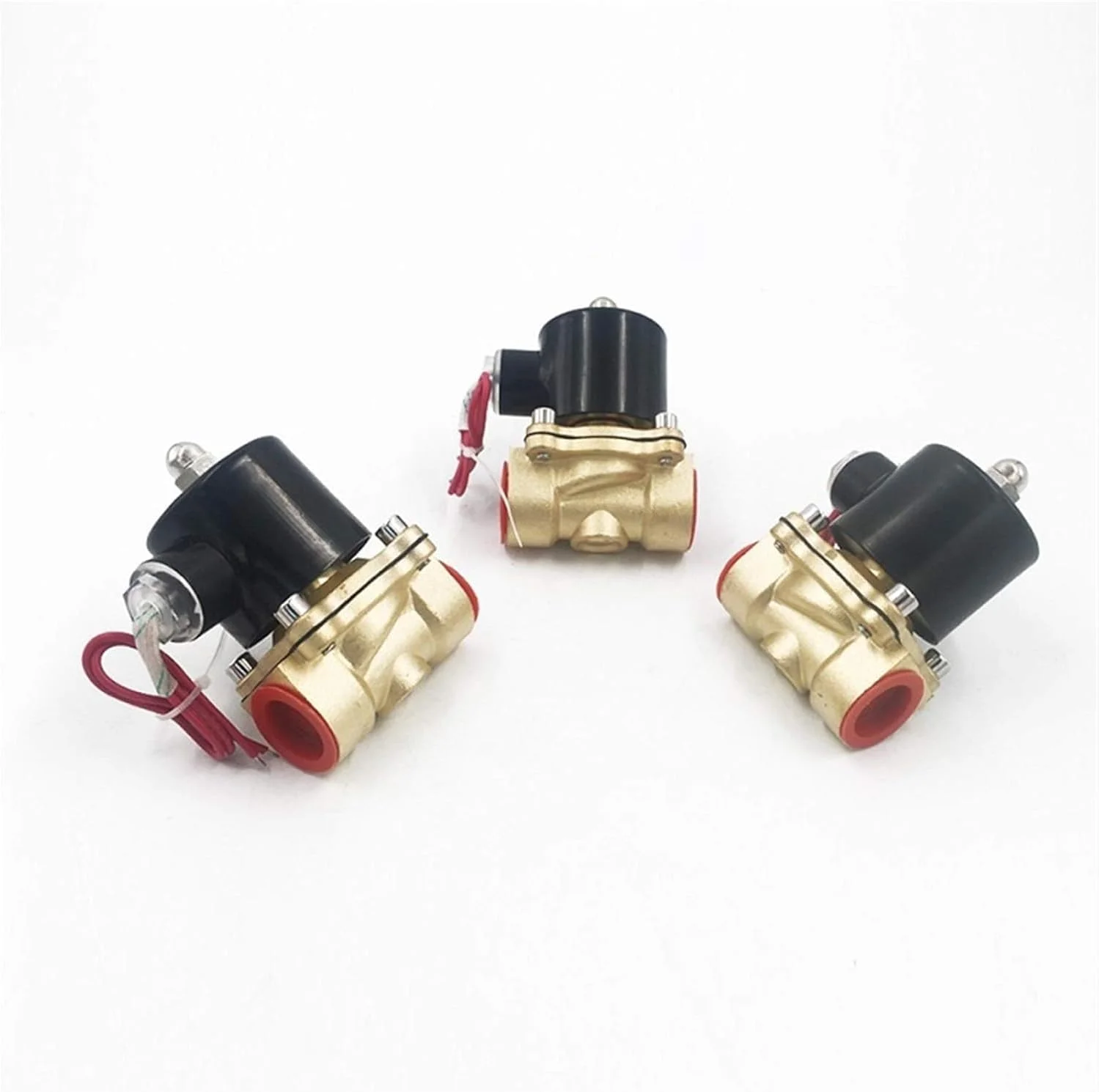LZFuiop 1 عدد شیر برقی الکترومغناطیسی نرمال بسته 3/4 اینچ 220 ولت AC مدل DN20 N/C 2W200-20 شیر پنوماتیک 12 ولت / 24 ولت DC برای آب، روغن، هوا (: DC12V)(AC220V)