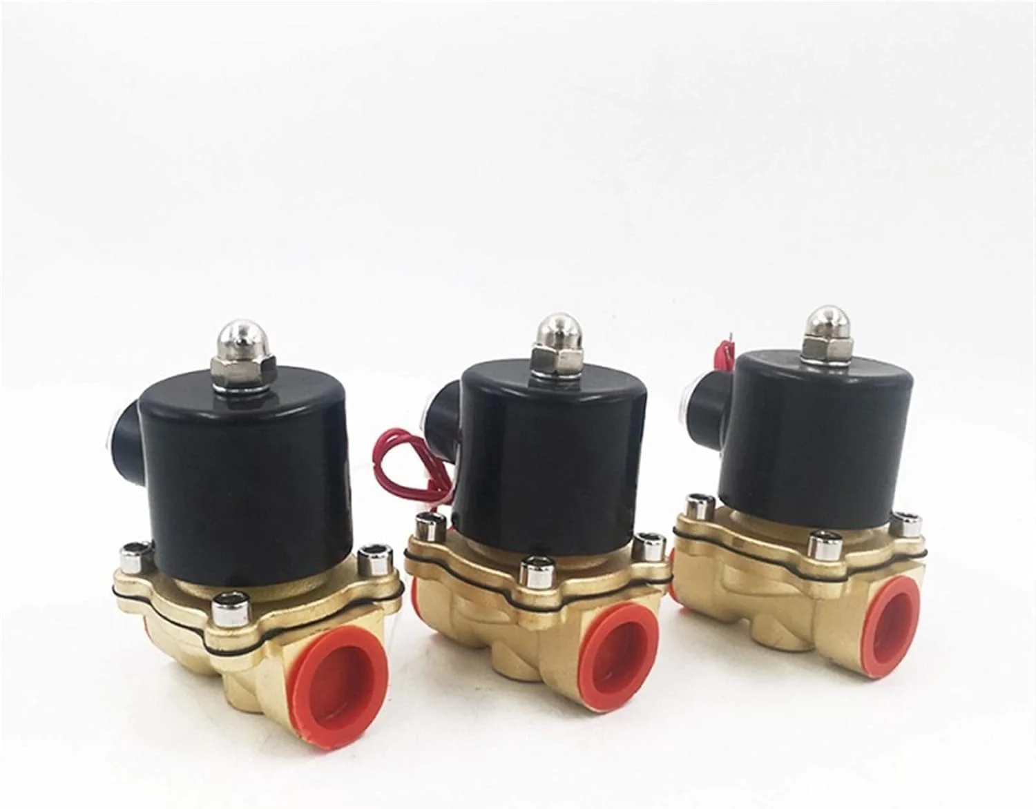 LZFuiop 1 عدد شیر برقی الکترومغناطیسی نرمال بسته 3/4 اینچ 220 ولت AC مدل DN20 N/C 2W200-20 شیر پنوماتیک 12 ولت / 24 ولت DC برای آب، روغن، هوا (: DC12V)(AC220V)
