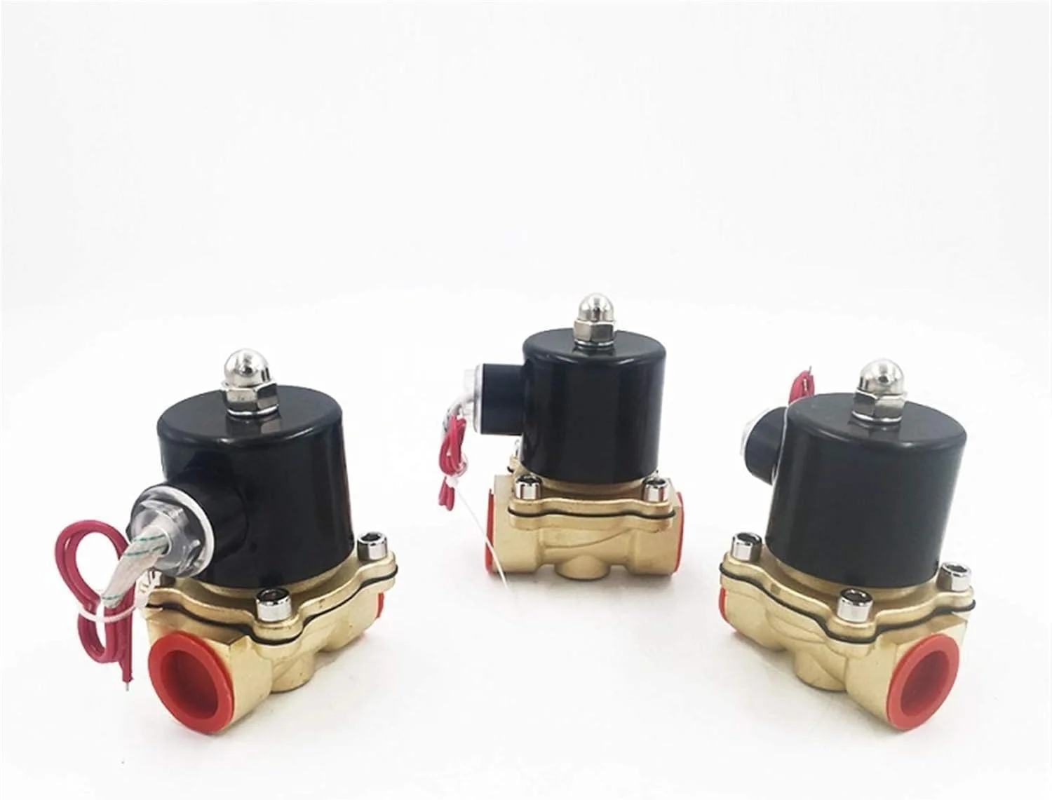 LZFuiop 1 عدد شیر برقی الکترومغناطیسی نرمال بسته 3/4 اینچ 220 ولت AC مدل DN20 N/C 2W200-20 شیر پنوماتیک 12 ولت / 24 ولت DC برای آب، روغن، هوا (: DC12V)(AC220V)