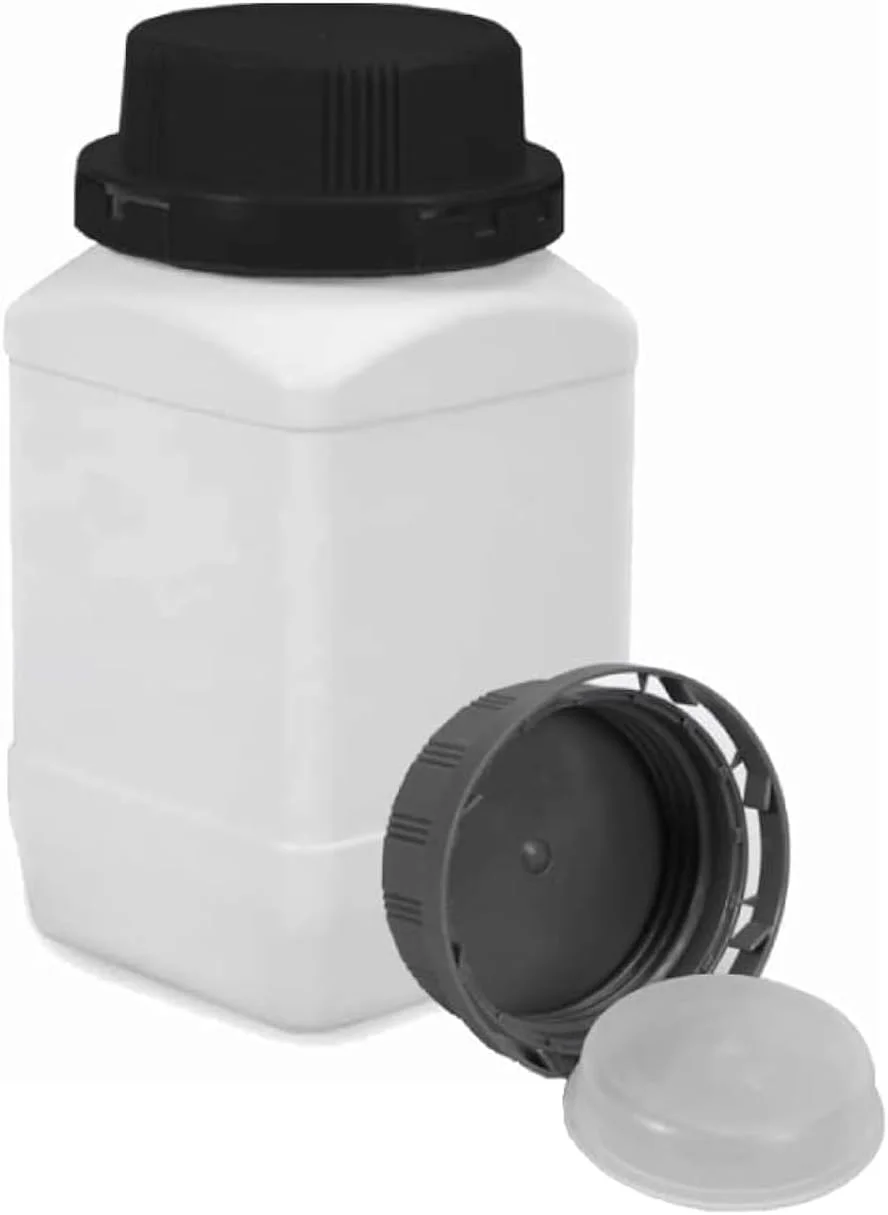 بسته 5 عددی بطری مربعی دهانه گشاد 500 میلی لیتری HDPE با درب داخلی و درب پیچی قفلدار، بطری آزمایشگاهی شیمیایی با درب برای نگهداری لوازم آزمایشگاهی زیستشناسی شیمی بسته 5 عددی بطری مربعی دهانه گشاد 500 میلی لیتری HDPE با درب داخلی و درب پیچی قفلدار، بطری آزمایشگاهی شیمیایی با درب برای نگهداری لوازم آزمایشگاهی زیستشناسی شیمی