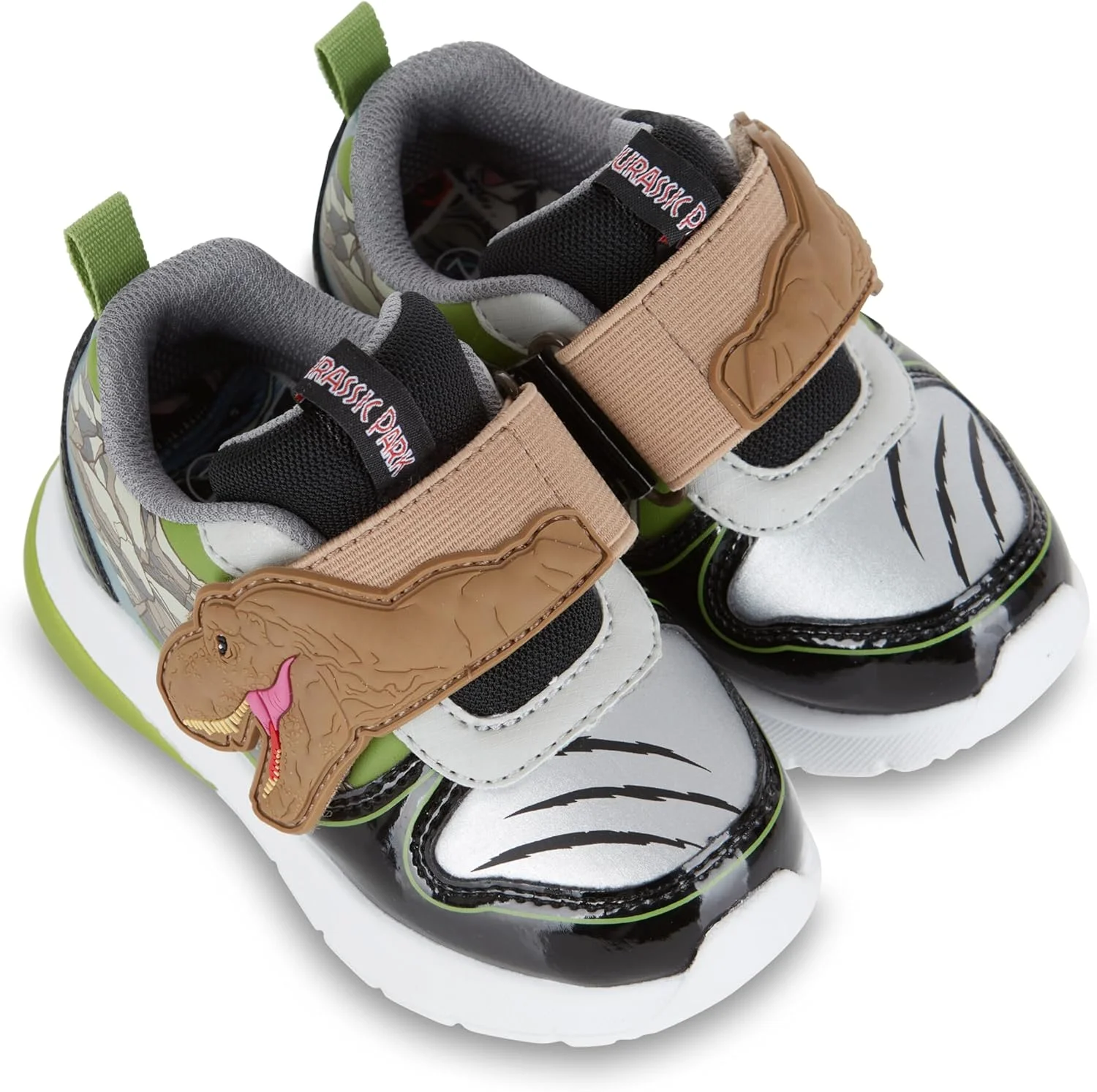 کفش‌های کتانی پسرانه پارک ژوراسیک، چراغ دار، ساق کوتاه، کفش ورزشی چراغ دار، ساق کوتاه
