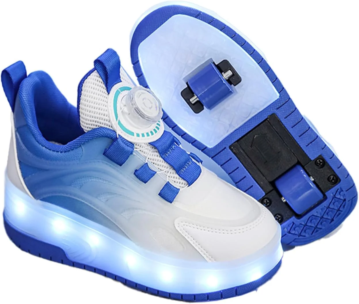 کفش اسکیت غلتکی بچه گانه JOZUTTOW با چرخ های LED، کفش های اسپرت غیر رسمی برای علاقه مندان به اسکیت، کودکان، طرفداران هالووین