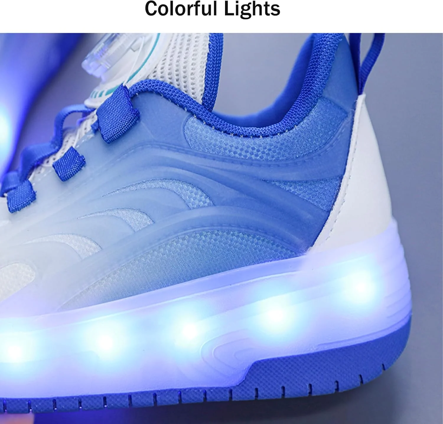 کفش اسکیت غلتکی بچه گانه JOZUTTOW با چرخ های LED، کفش های اسپرت غیر رسمی برای علاقه مندان به اسکیت، کودکان، طرفداران هالووین