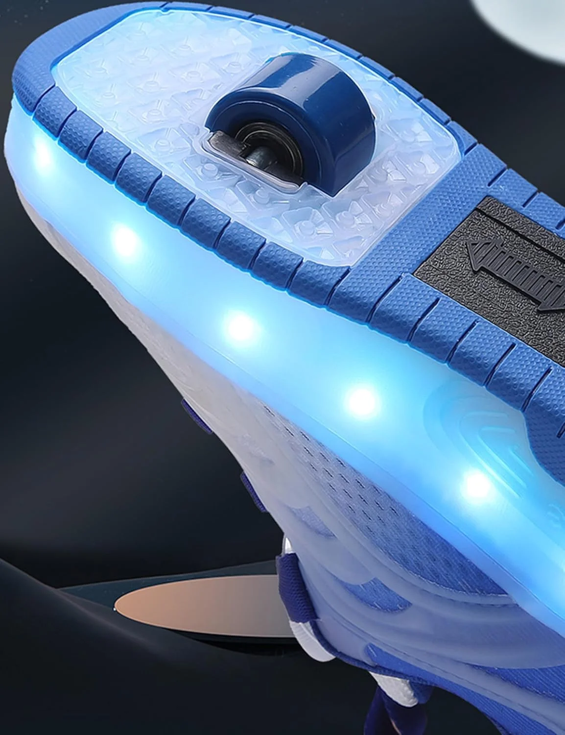 کفش اسکیت غلتکی بچه گانه JOZUTTOW با چرخ های LED، کفش های اسپرت غیر رسمی برای علاقه مندان به اسکیت، کودکان، طرفداران هالووین