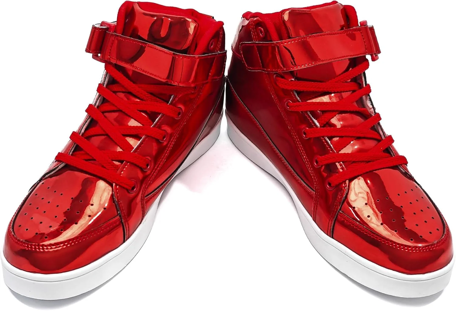 کفش پولکی IGxx برای کودکان پسرانه، کفش های طلایی براق مد روز، کفش های ورزشی ساق بلند درخشان برای دختران با چسب ولکرو