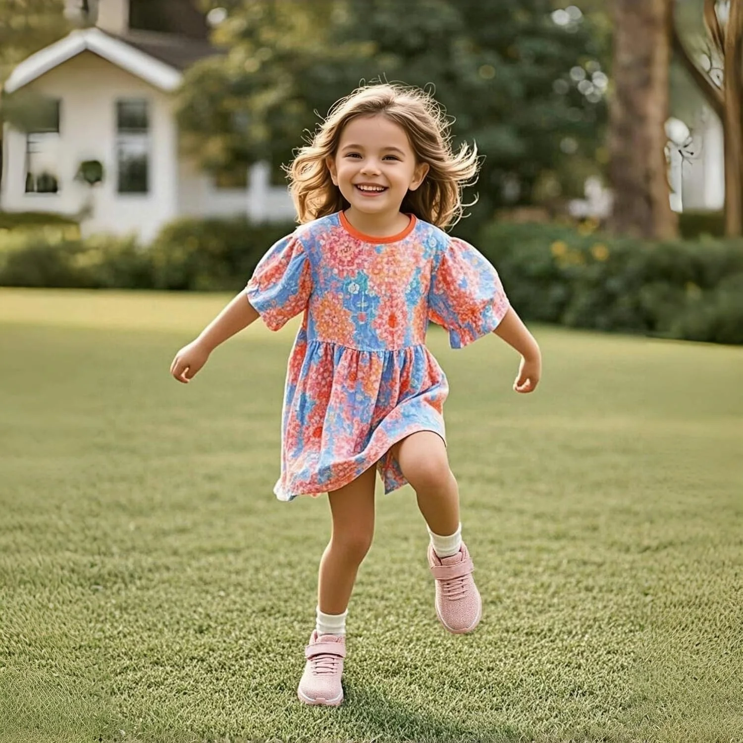 کفش ورزشی بچگانه IGBAY برای پسران و دختران، کفش های دویدن صورتی با بالشتک و کفش ورزشی تنفسی برای پیاده روی