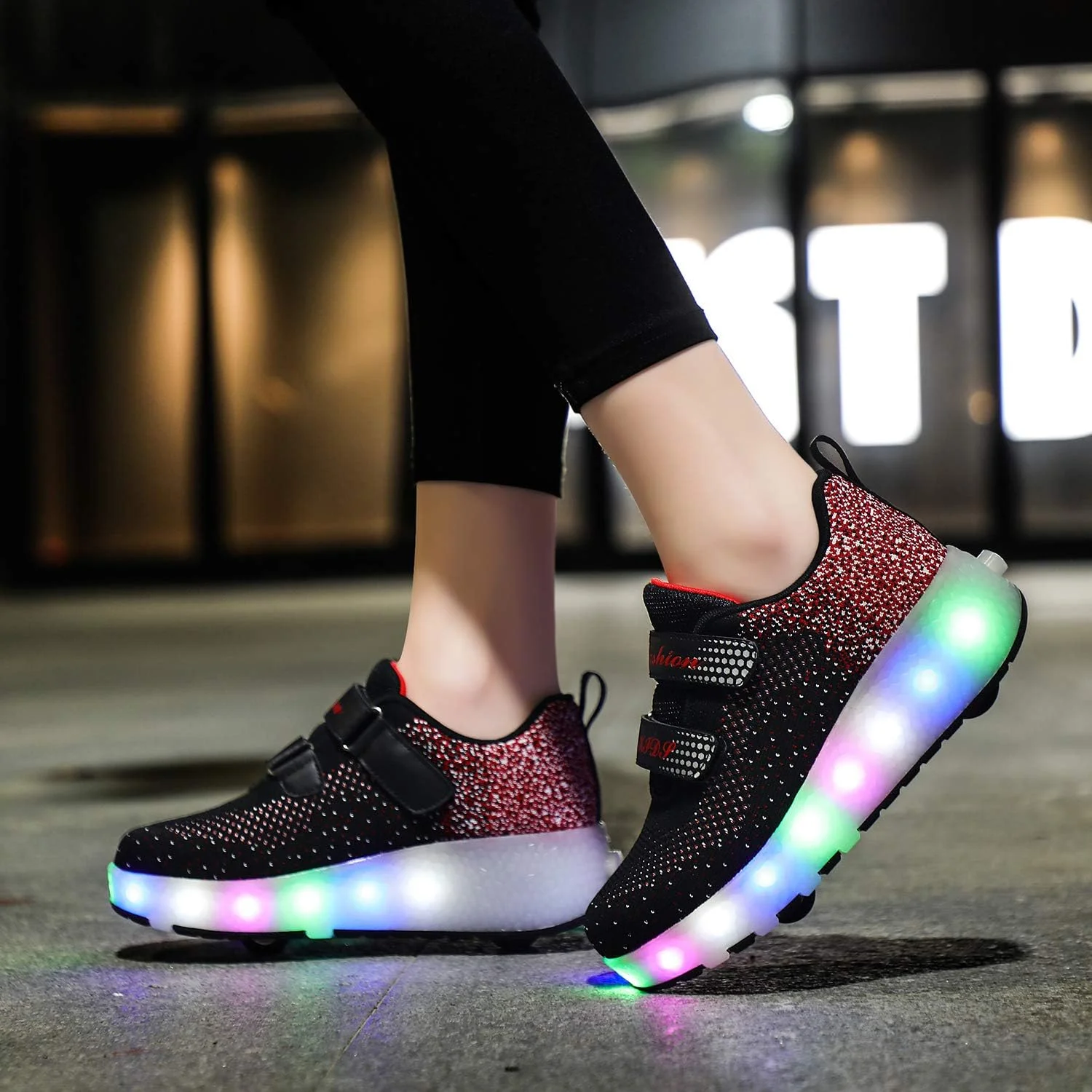 کفش های اسکیت غلتکی بچه گانه دخترانه پسرانه، کفش های چرخ دار، کفش های کتانی غلتکی چرخ دار LED کفش های اسکیت غلتکی بچه گانه دخترانه پسرانه، کفش های چرخ دار، کفش های کتانی غلتکی چرخ دار LED