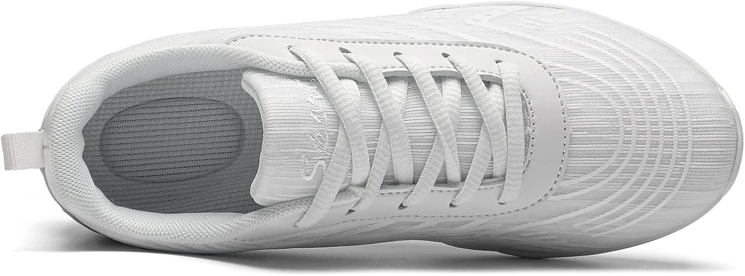 کفش تشویق کننده HWJHMX سفید زنانه، کفش رقص دخترانه، کفش ورزشی تنفسی سبک وزن برای مسابقه، کفش ورزشی ضد لغزش سایز، سایز دخترانه، 4 بزرگ کفش تشویق کننده HWJHMX سفید زنانه، کفش رقص دخترانه، کفش ورزشی تنفسی سبک وزن برای مسابقه، کفش ورزشی ضد لغزش سایز، سایز دخترانه، 4 بزرگ