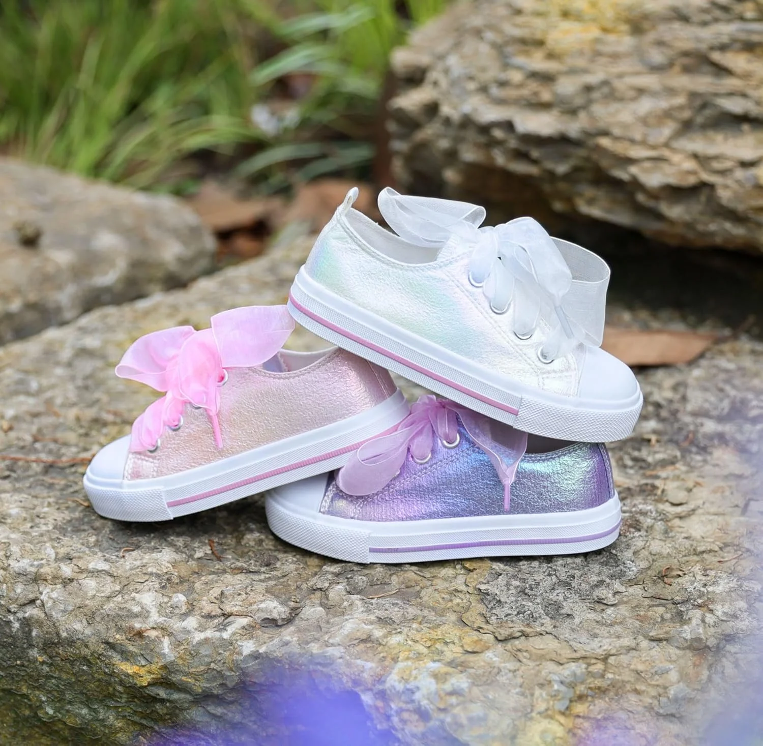 کفش پیاده روی فانتزی و اکلیلی دخترانه HugRain مناسب کودکان و نوجوانان