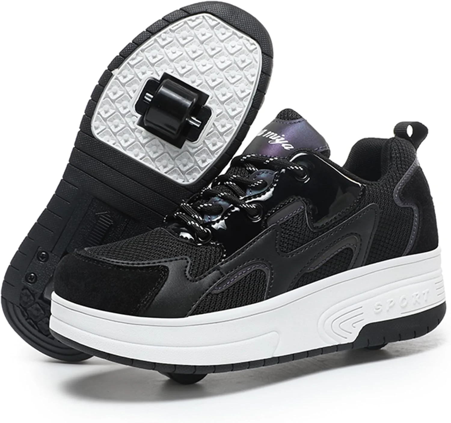 کفش‌های چرخدار بچگانه Hoverkickes - کفش‌های کتانی غلتکی با چرخ - کفش پاشنه دار چرخدار اسپرت ممتاز - کفش کتانی اسکیت غلتکی برای هدیه نمایش تولد کریسمس پسرانه دخترانه