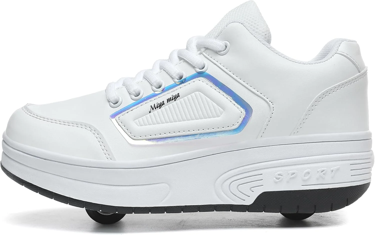 کفش های اسکیت غلتکی بچه گانه HOVERKICKES با چرخ های جداشدنی، کفش های کتانی غلتکی برای پسران دختران، کفش های چرخ دار تغییر شکل دهنده