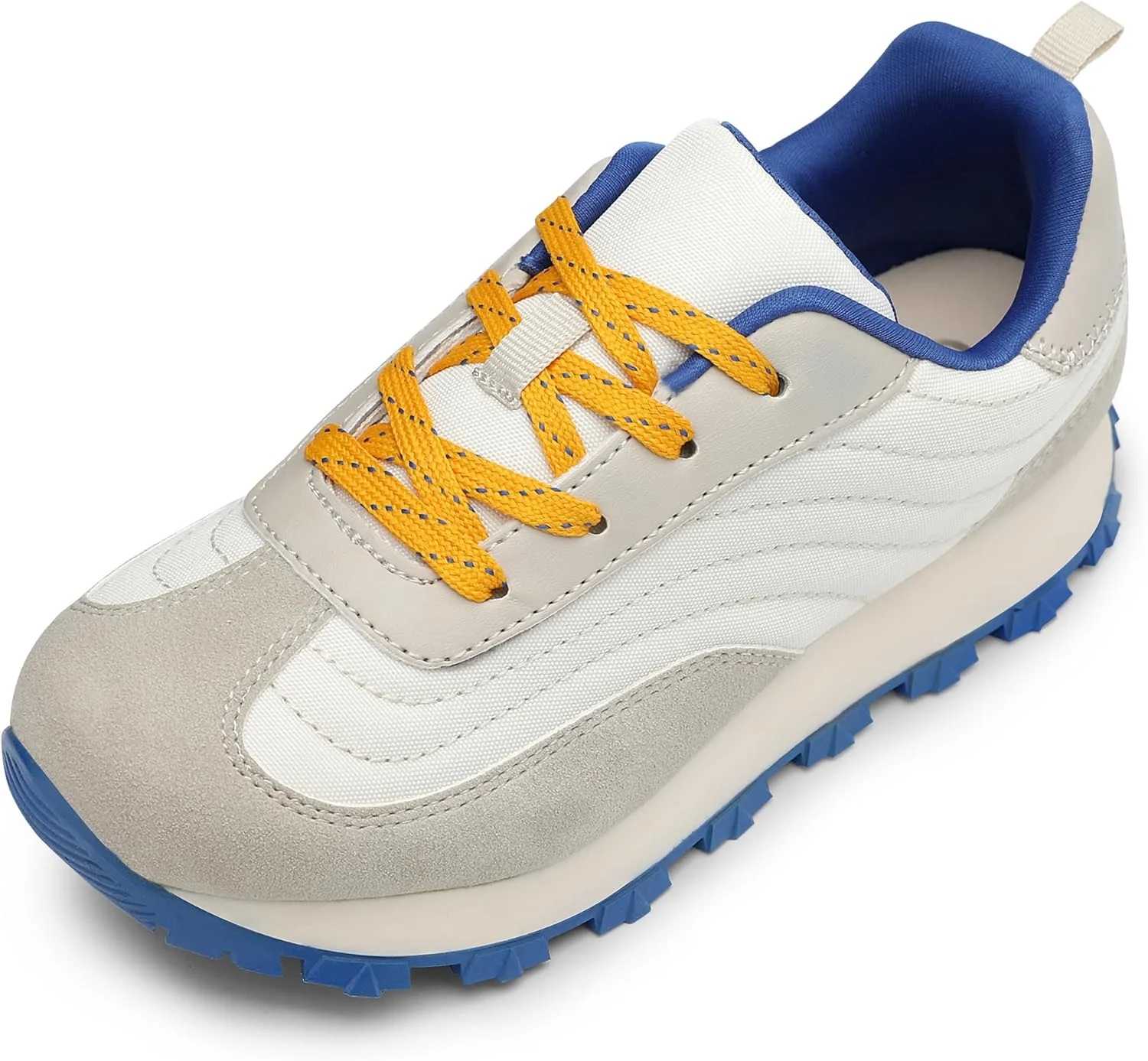 HOMEHOT کفش کتانی دخترانه چرمی کلاسیک بند دار مناسب کودکان