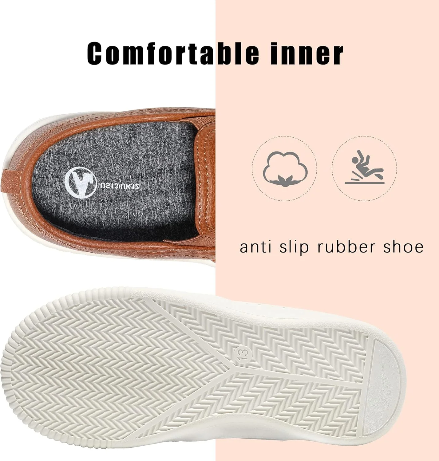 کفش‌های راحتی پسرانه HOMEHOT، کفش‌های مجلسی چرمی مصنوعی (مناسب کودکان نوپا، کودکان بزرگ، کودکان کوچک)