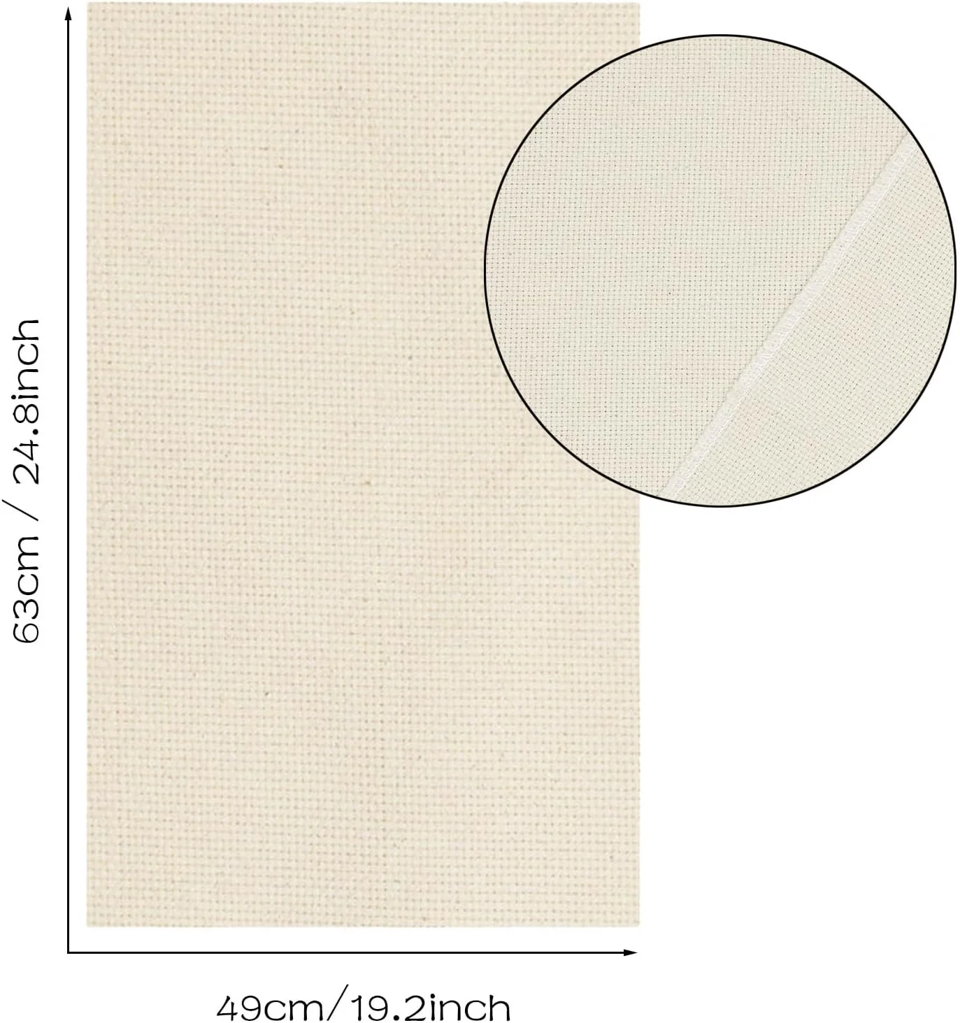 پارچه مخصوص تافتینگ Allazone، پارچه راهب بزرگ، پارچه گلدوزی برای گلدوزی با سوزن پانچ، قلاب بافی فرش، قاب سوزن پانچ، 67 × 50 سانتی متر پارچه مخصوص تافتینگ Allazone، پارچه راهب بزرگ، پارچه گلدوزی برای گلدوزی با سوزن پانچ، قلاب بافی فرش، قاب سوزن پانچ، 67 × 50 سانتی متر