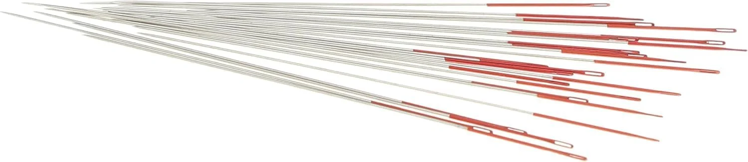 سوزن های مهره بافی ColorEYES Beadsmith، سایز 12، 1 بسته (25 سوزن)، نوک رنگی قرمز برای شناسایی آسان سایز، مناسب برای بافت مهره ای با دستگاه بافندگی، دوخت خارج از دستگاه و ساخت جواهرات با مهره های دانه ای سوزن های مهره بافی ColorEYES Beadsmith، سایز 12، 1 بسته (25 سوزن)، نوک رنگی قرمز برای شناسایی آسان سایز، مناسب برای بافت مهره ای با دستگاه بافندگی، دوخت خارج از دستگاه و ساخت جواهرات با مهره های دانه ای