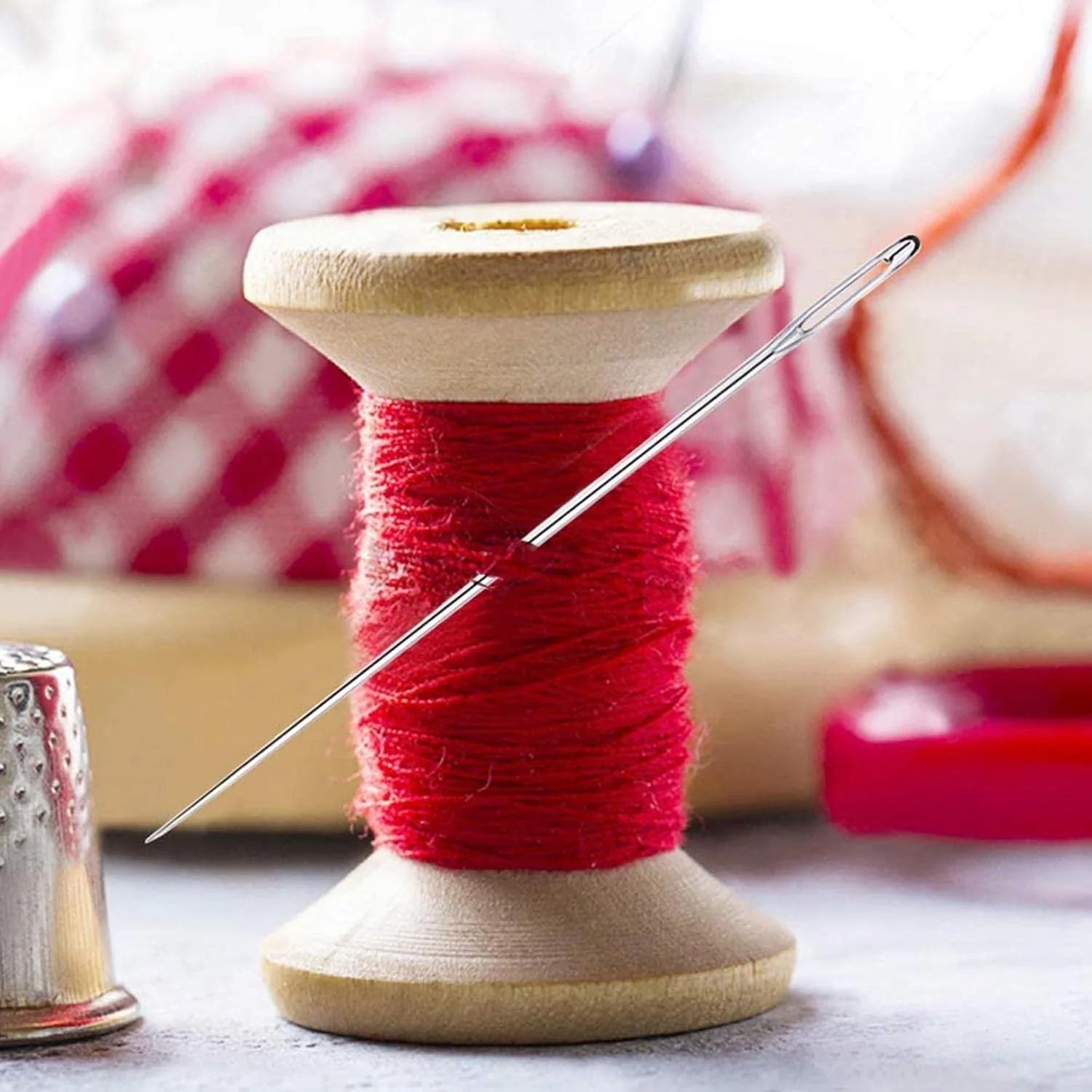 ست خیاطی چشم بزرگ برای خیاطی دستی، بافندگی و رفوگری