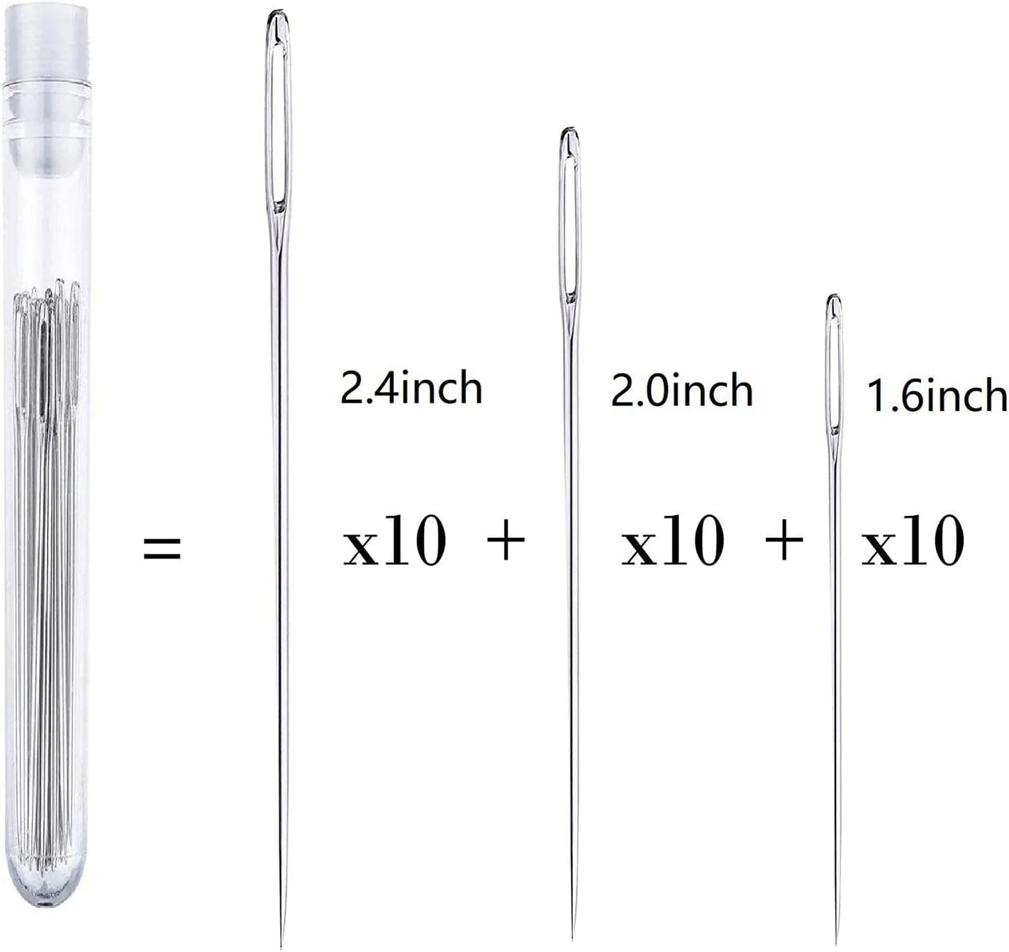 ست خیاطی چشم بزرگ برای خیاطی دستی، بافندگی و رفوگری