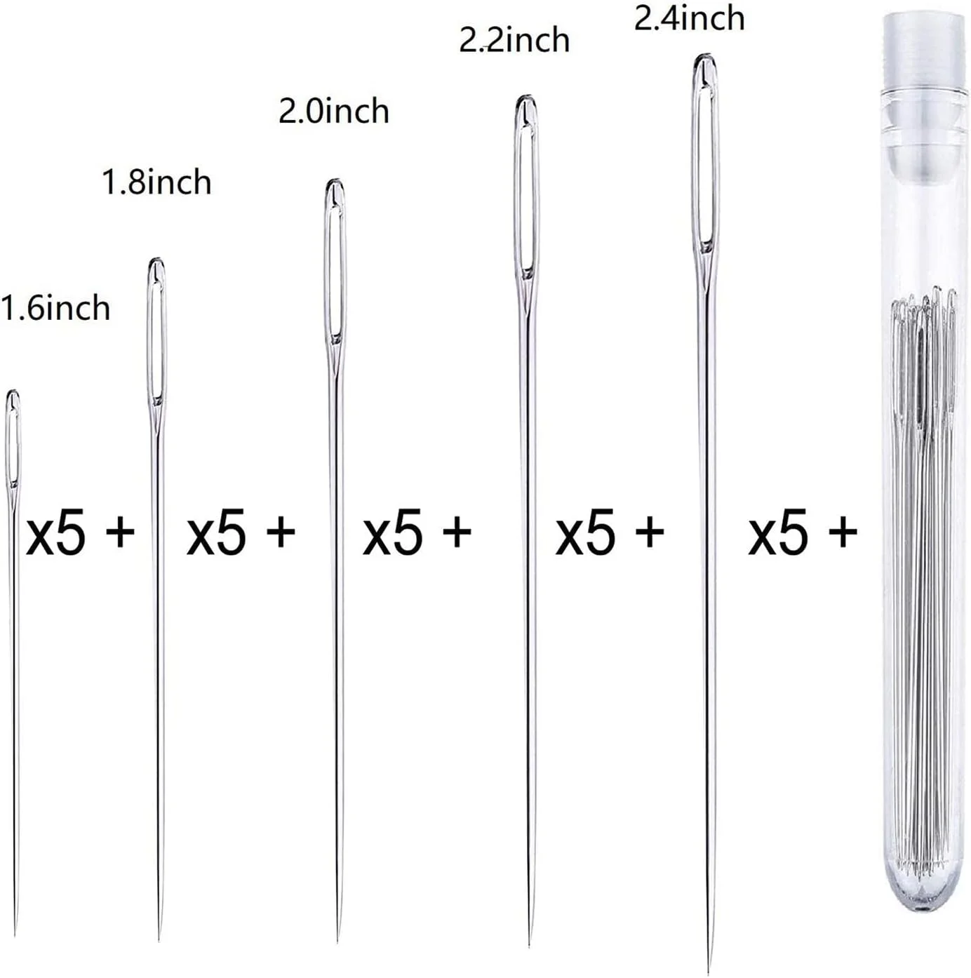 ست خیاطی چشم بزرگ برای خیاطی دستی، بافندگی و رفوگری