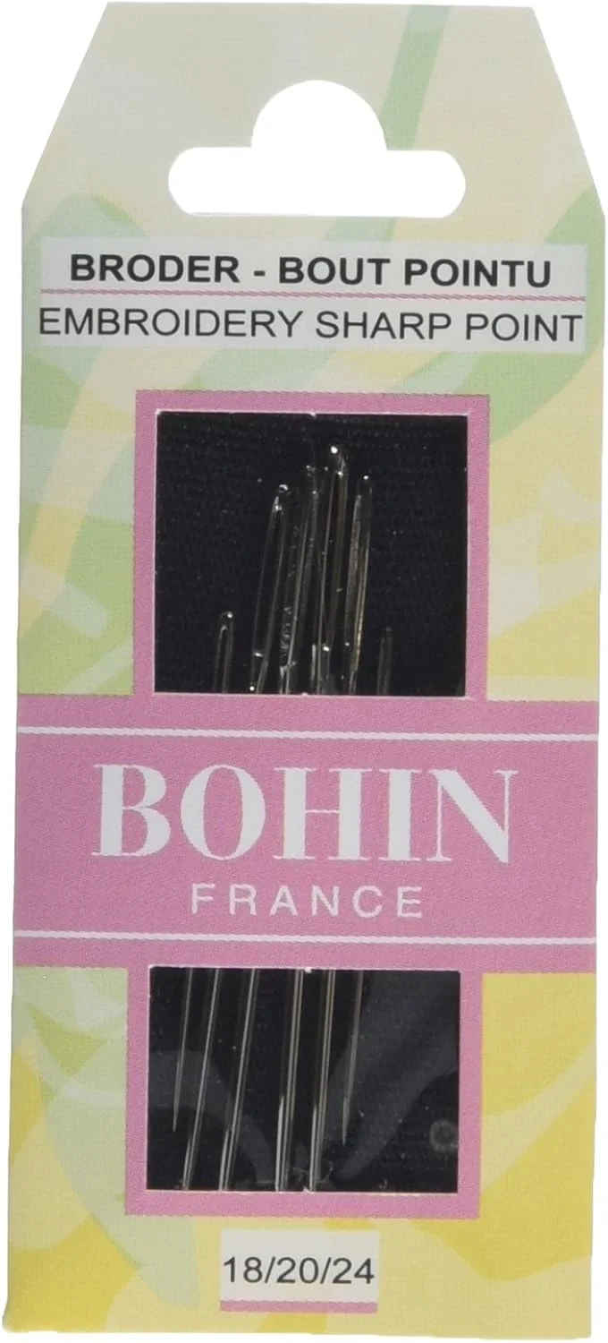 سوزن های گلدوزی/بوم دوزی بوهین فابریکس سایز 18/2/-24، فلزی، نقره ای، 0.1 x 0.1 x 4.5 سانتی متر سوزن های گلدوزی/بوم دوزی بوهین فابریکس سایز 18/2/-24، فلزی، نقره ای، 0.1 x 0.1 x 4.5 سانتی متر