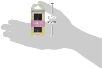 سوزن های گلدوزی/بوم دوزی بوهین فابریکس سایز 18/2/-24، فلزی، نقره ای، 0.1 x 0.1 x 4.5 سانتی متر سوزن های گلدوزی/بوم دوزی بوهین فابریکس سایز 18/2/-24، فلزی، نقره ای، 0.1 x 0.1 x 4.5 سانتی متر