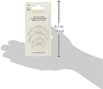 سوزن های منحنی بوهین سایز 2-3، فلزی، نقره ای، 1 x 7 x 14 سانتی متر سوزن های منحنی بوهین سایز 2-3، فلزی، نقره ای، 1 x 7 x 14 سانتی متر