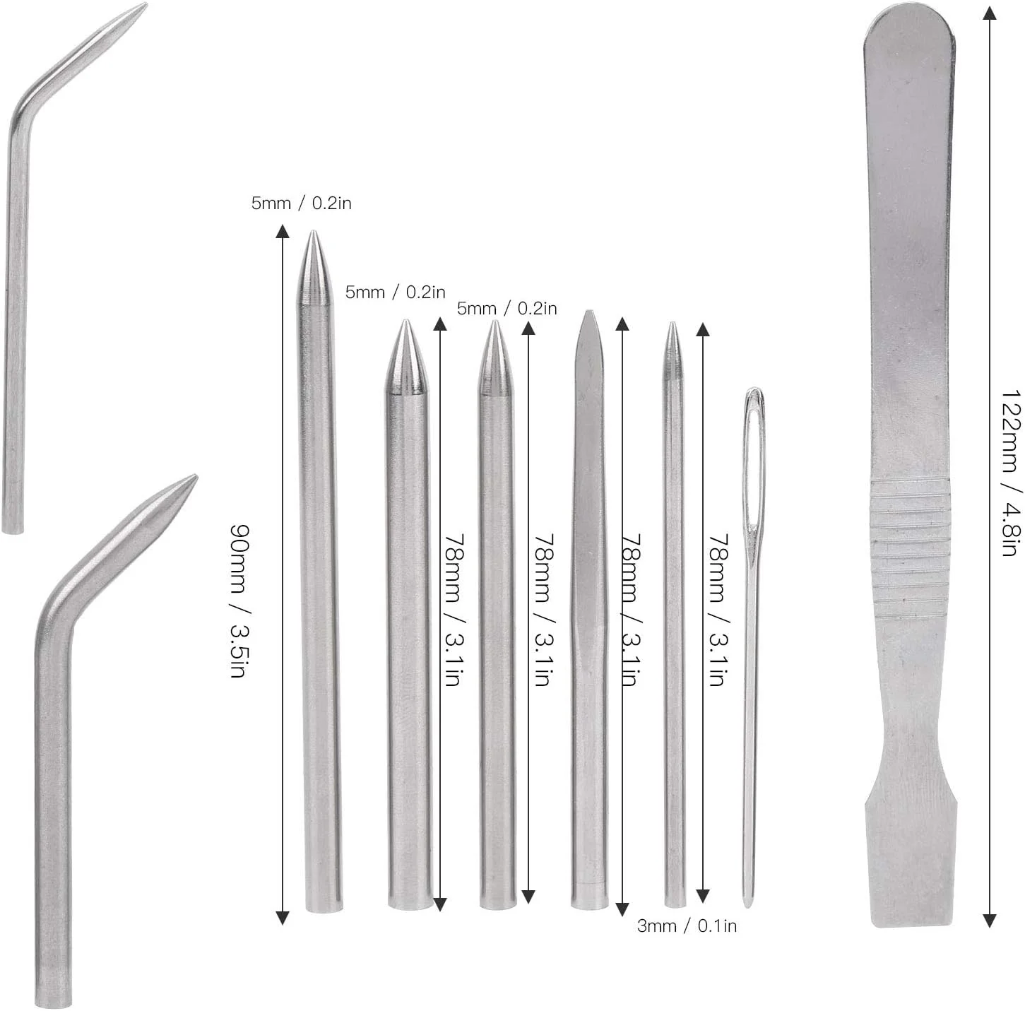 سوزن پاراکورد BTER، ست بافتنی سوزن پاراکورد استیل ضد زنگ، کاربردی و مناسب برای دستبندهای DIY سوزن پاراکورد BTER، ست بافتنی سوزن پاراکورد استیل ضد زنگ، کاربردی و مناسب برای دستبندهای DIY
