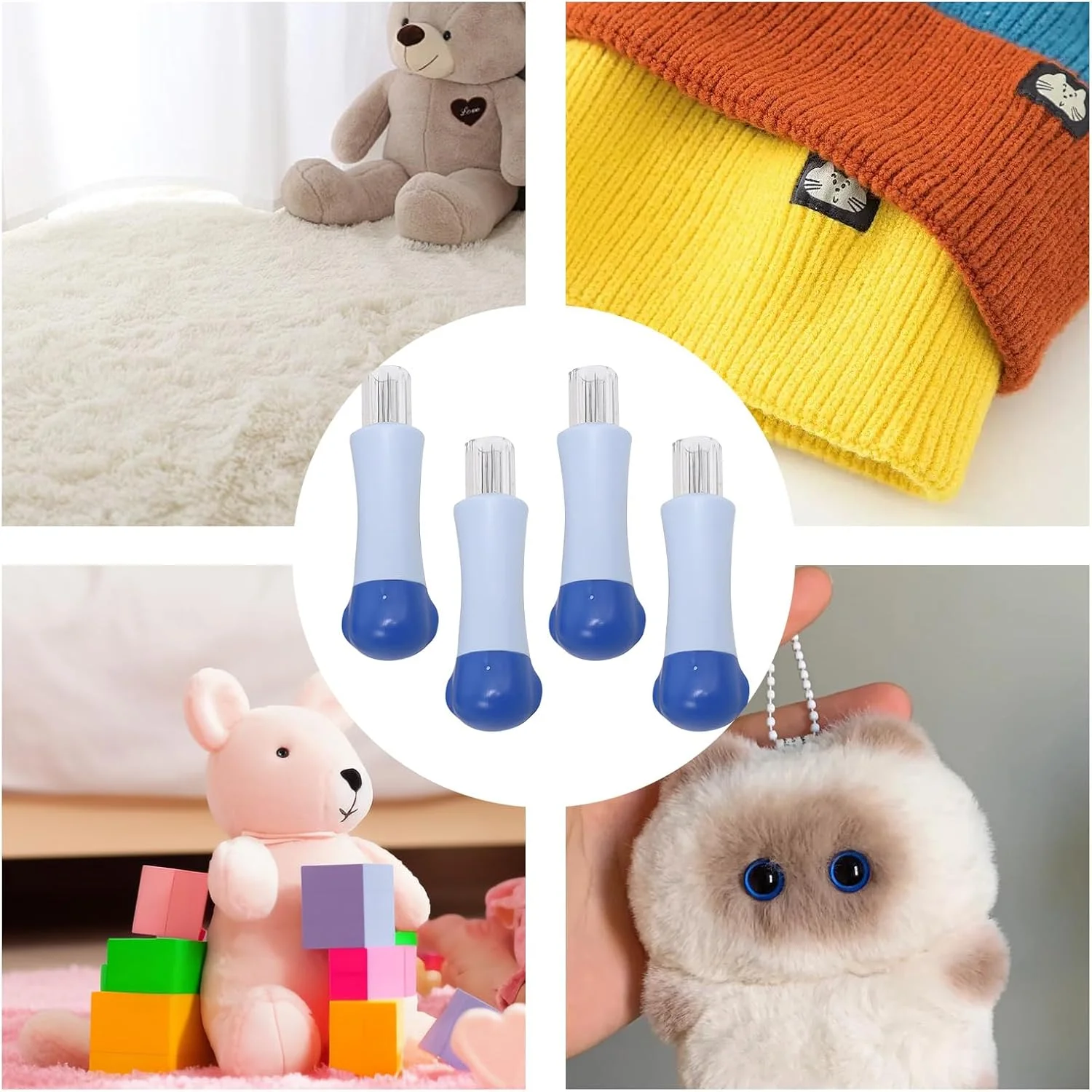 ست سوزن پانچ Buaak، 4 عدد ابزار سوزن نمدی با 7 سوزن خاردار، پشم نمدی برای مبتدیان و علاقه مندان به صنایع دستی، ابزار پانچ نمدی برای ساخت تکه دوزی های DIY و حیوانات نمدی ست سوزن پانچ Buaak، 4 عدد ابزار سوزن نمدی با 7 سوزن خاردار، پشم نمدی برای مبتدیان و علاقه مندان به صنایع دستی، ابزار پانچ نمدی برای ساخت تکه دوزی های DIY و حیوانات نمدی