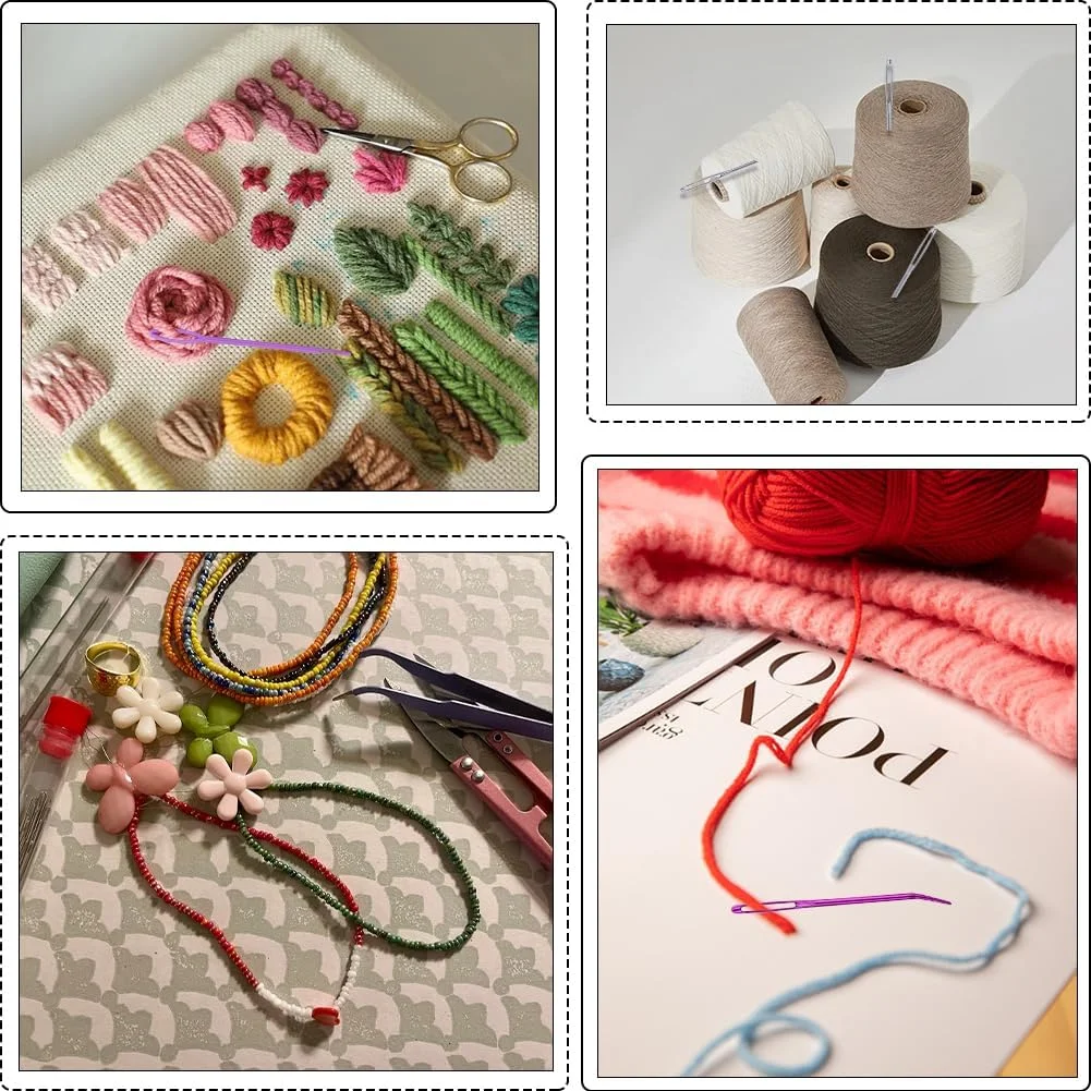 سوزنهای گلدوزی مهرهدوزی چشم بزرگ CABODYALS، سوزنهای چشم بزرگ، ست سوزن بافتنی آلومینیومی تیز، سوزنهای لحافدوزی مهره پلاستیکی، ستهای نخکش برای دوخت، ساخت ژاکت، بافتنی، کاردستی DIY سوزنهای گلدوزی مهرهدوزی چشم بزرگ CABODYALS، سوزنهای چشم بزرگ، ست سوزن بافتنی آلومینیومی تیز، سوزنهای لحافدوزی مهره پلاستیکی، ستهای نخکش برای دوخت، ساخت ژاکت، بافتنی، کاردستی DIY