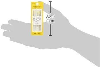 ست سوزن های گلدوزی ساشیکو Cosmo، 6 عدد به همراه سوزن نخ کن Hodamari، ساخت ژاپن